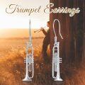 wholesale 925 Sterling Silver Trumpet Shaped Dangle Earrings - Music  for Her-0-4