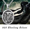 wholesale 925 Sterling Silver Gothic Death Grim Reaper Skull Pendant Necklace for Men Women Halloween s-0-5
