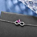 wholesale 925 Sterling Silver Butterfly Infinity Charm Bracelet - Best Friend Forever Gift for Her-0-1