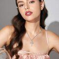 wholesale 925 Sterling Silver Cross Necklace With Intricate Design-0-5