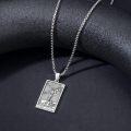 wholesale 925 Sterling Silver The Fool Tarot Pendant Necklace s for Men Women Gifts Jewelry-0-5