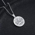 wholesale 925 Sterling Silver St Florian Firefighter Pendant Necklace Catholic s for Men Women Boys Girls-0-5