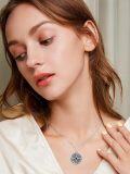wholesale TOUPOP Cremation Jewelry For Ashes Locket Ashes Necklace Urn Necklace For Women Sterling Silver Cremation Necklace For Ashes Fine Keepsake Picture Necklace Memorial Jewelry -0-4