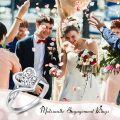 wholesale TOUPOP 1ct Heart Moissanite Wedding Rings For Women D Color Vvs1 S925 Sterling Silver Split Shank Moissanite Engagement Ring Eternity Promise Wedding Anniversary Christmas Jewelry Gift For Wife Size 6-9 -0-1