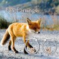 wholesale 925 Sterling Silver Fox Hoop Earrings - Cute Animal  for Her-0-5