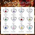 wholesale 925 Sterling Silver December Birthstone Infinity Heart Pendant Necklace with 5A Cubic Zirconia for Women-0-4