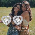 wholesale 925 Sterling Silver Birthstone Heart Stud Earrings Jewelry Gifts for Women-0-77