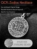 wholesale S925 Sterling Silver Gemini Zodiac Pendant Necklace  for Men - Astrological Jewelry-0-3