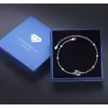 wholesale 925 Sterling Silver Green Agate Flower Vine Anklet with Beads and Clasp for Women-0-5