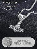 wholesale 925 Sterling Silver Viking Thor's Hammer Mjolnir Pendant Necklaces for Men - Charms & Pendants s-0-3