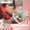 TOUPOP Sterling Silver Mom Pendant Necklace Women Jewelry Gifts-0-2