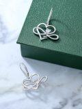 wholesale 925 Sterling Silver Infinity Heart Leverback Dangle Drop Earrings Gift for Her-0-3