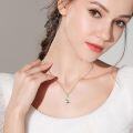 wholesale 925 Sterling Silver Crowned Duck with Citrine Pendant Necklace - Adorable Gifts for Her-0-1