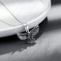 wholesale 925 Sterling Silver Flying Hawk Pendant Necklace - Mens Womens Gifts Jewelry-0-1