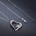 wholesale 925 Sterling Silver Heart with Sea Turtle Pendant Necklace Gift for Women-0-2