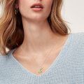 wholesale 925 Sterling Silver Elegant Leaf Pendant With Green Stones-0-3