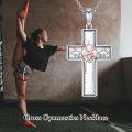 wholesale 925 Sterling Silver Musical Dancer Cross Pendant Necklace for Women Gifts-0-1
