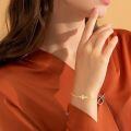 wholesale 14k Gold Dragonfly Cubic Zirconia Dainty Chain Bracelet For Women-0-5