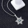 wholesale 925 Sterling Silver Turquoise Cross Pendant Necklace  for Men & Women - Jewish s-0-1