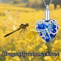 wholesale Urn Necklaces For Ashes 925 Sterling Silver Butterfly/dragonfly/hummingbird/bee Cremation Necklace Pendant Keepsake Necklace Memorial Jewelry Christmas Gifts For Women -0-5