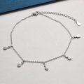 wholesale 925 Sterling Silver Pineapple Charm Anklet - Summer Beach Jewelry for Women-0-3