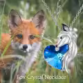 TOUPOP Sterling Silver Crystal Wolf Dragon Narwhal Unicorn Fox Necklace-0-1