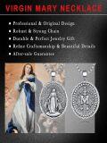 wholesale 925 Sterling Silver Miraculous Medal Pendant Necklace with Virgin Mary Design - Religious s for Men & Women-0-2