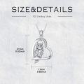 wholesale 925 Sterling Silver Heart-Shaped Owl Pendant with Cubic Zirconia Stones for Women-0-2