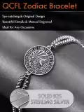 wholesale 925 Sterling Silver Leo Lion Constellation Zodiac Charm Bracelet Wholesale for Men-0-3