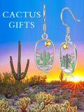 wholesale TOUPOP Cactus Earrings Sterling Silver Dangle Drop Earrings For Women Green Cactus Jewelry Christmas Xmas Birthday Gifts For Her Women Mom Grandma -0-6