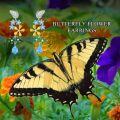 wholesale 925 Sterling Silver Butterfly & Flower Drop Earrings with Blue and Yellow Stones-0-3
