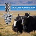 wholesale 925 Sterling Silver Highland Cow Head Pendant Charm Necklace  for Women Girls-0-4