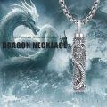wholesale 925 Sterling Silver Dragon & Owl Cremation Keepsake Jewelry Box Pendant Necklace-0-4