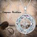 wholesale TOUPOP Celtic Compass Necklace For Women Sterling Silver Celtic Knot Necklace Compass Gifts Jewelry For Women Sister Wife Mom Girlfriend Friend Birthday Christmas Gift Graduation Gifts -0-2