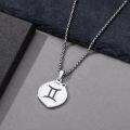 wholesale Sterling Silver Zodiac Constellation Necklace Astrology Pendant-0-24