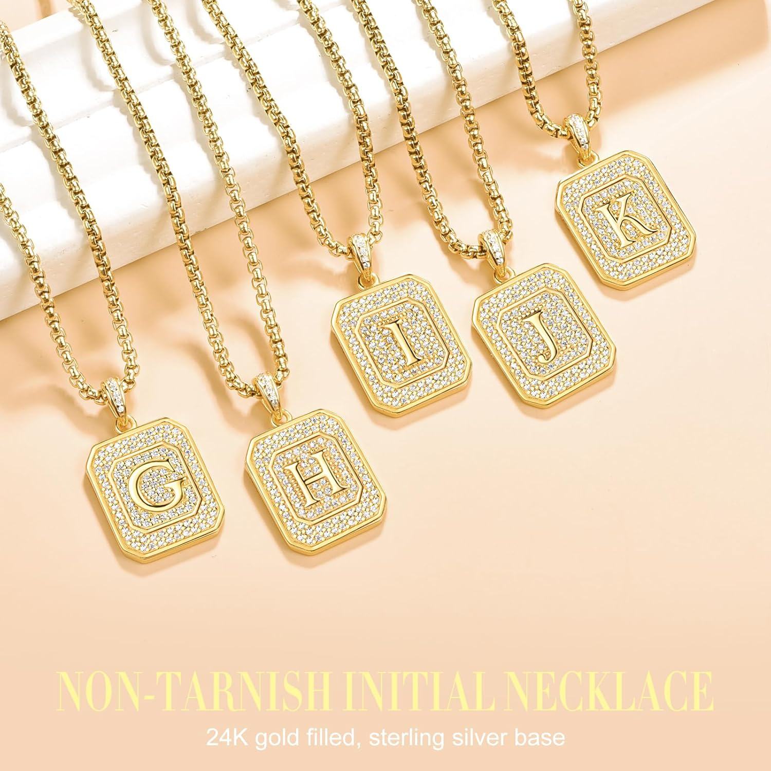 wholesale Gold Filled 925 Sterling Silver Letter Jewelry Necklace for Women Gift for Mom Wife Birthday Anniversary Christmas-0-3
