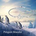 wholesale 925 Sterling Silver French Bulldog and Penguins Charm Bracelet for Women-0-3