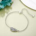 wholesale 925 Sterling Silver Angel Wings Charm Bracelet for Women-0-3