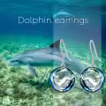 TOUPOP Sterling Silver Blue Crystal Animals Dangle Drop Earrings-0-3