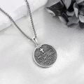 wholesale 925 Sterling Silver St Michael Pendant Necklace Protect Us Design-0-3