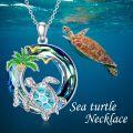 wholesale Sterling Silver Crystal Turtle Necklace for Women-0-20