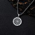wholesale 925 Sterling Silver Egyptian Ankh Eye of Horus and Anubis Pendant Necklaces for Men & Women-0-3