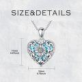 wholesale S925 Silver & Natural Gemstone Sunflower Locket Necklace, 18mm Retro Photo Pendant, 18+2 Chain, Elegant Gift for Valentine's Day Christmas Birthday-0-4