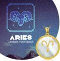 wholesale 925 Sterling Silver Mother of Pearl Aries Zodiac Pendant Necklace-0-4