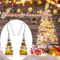 wholesale 925 Sterling Silver Spiral Wire-wrapped Dangle Earrings With Citrine Gemstones-0-4