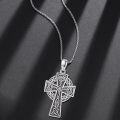wholesale 925 Sterling Silver Celtic Knot Cross Pendant Necklace for Men & Women-0-1