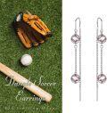 wholesale 925 Sterling Silver Baseball Sports Dangle Drop Earrings for Women Girls Gifts-0-5
