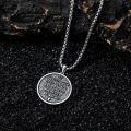 wholesale 925 Sterling Silver Saint Christopher Protect Us Pendant with 24+2 Extender Chain for Men Women Gifts Jewelry-0-2