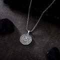 wholesale 925 Sterling Silver Memento Mori Carpe Diem Pendant Necklace-0-4