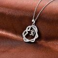 TOUPOP Sterling Silver Heart Pendant Necklace 30th Birthday Gift For Women-0-5